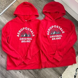 Aeropostale Red Graphic Hoodies Sweatshirt Original Brand Mountain